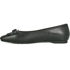 VICE VERSA Ballerines A Noeud Femme Noir Bout Carre |Femme Ballerines