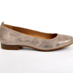 TIPO ALTO Ballerines Femme Dorees Cuir |Femme Ballerines