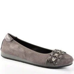 SCALINA Ballerines Femme Gris |Femme Chaussures Confort