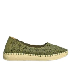 SCALINA Ballerines Femme Kaki |Femme Chaussures Confort