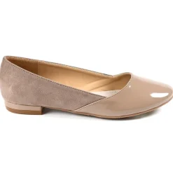 VICE VERSA Ballerines Femme Marron Bi-Matieres |Femme Ballerines