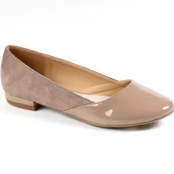 VICE VERSA Ballerines Femme Marron Bi-Matieres |Femme Ballerines