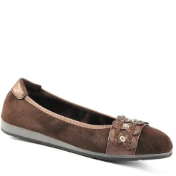 SCALINA Ballerines Femme Marron |Femme Chaussures Confort