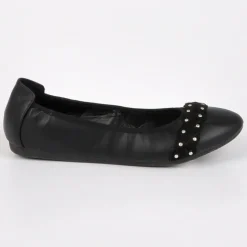 VICE VERSA Ballerines Femme Noir Avec Laniere |Femme Ballerines