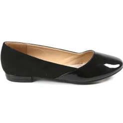 VICE VERSA Ballerines Femme Noir Bi-Matieres |Femme Ballerines