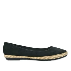 VICE VERSA Ballerines Femme Noires Semelle Tressee |Femme Ballerines