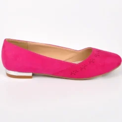 VICE VERSA Ballerines Femme Rose Fuschia Au Talon Argente |Femme Ballerines