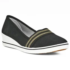 LADY CONFORT Ballerines Noir|Femme Chaussures Confort
