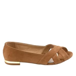 VICE VERSA Ballerines Ouvertes Femme Marron |Femme Ballerines