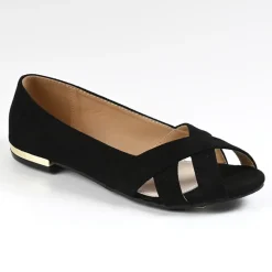 VICE VERSA Ballerines Ouvertes Femme Noir |Femme Ballerines