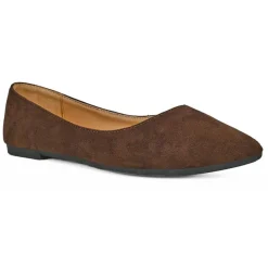 VICE VERSA Ballerines Pointues Femme Marron |Femme Ballerines