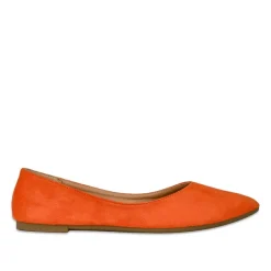 VICE VERSA Ballerines Pointues Femme Orange |Femme Ballerines
