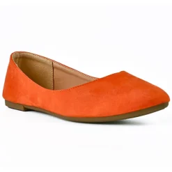 VICE VERSA Ballerines Pointues Femme Orange |Femme Ballerines