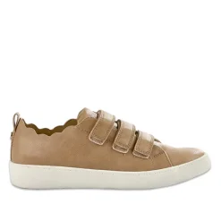 STREET LIFE Baskets A Scratchs Femme Beige |Femme Baskets, Sneakers