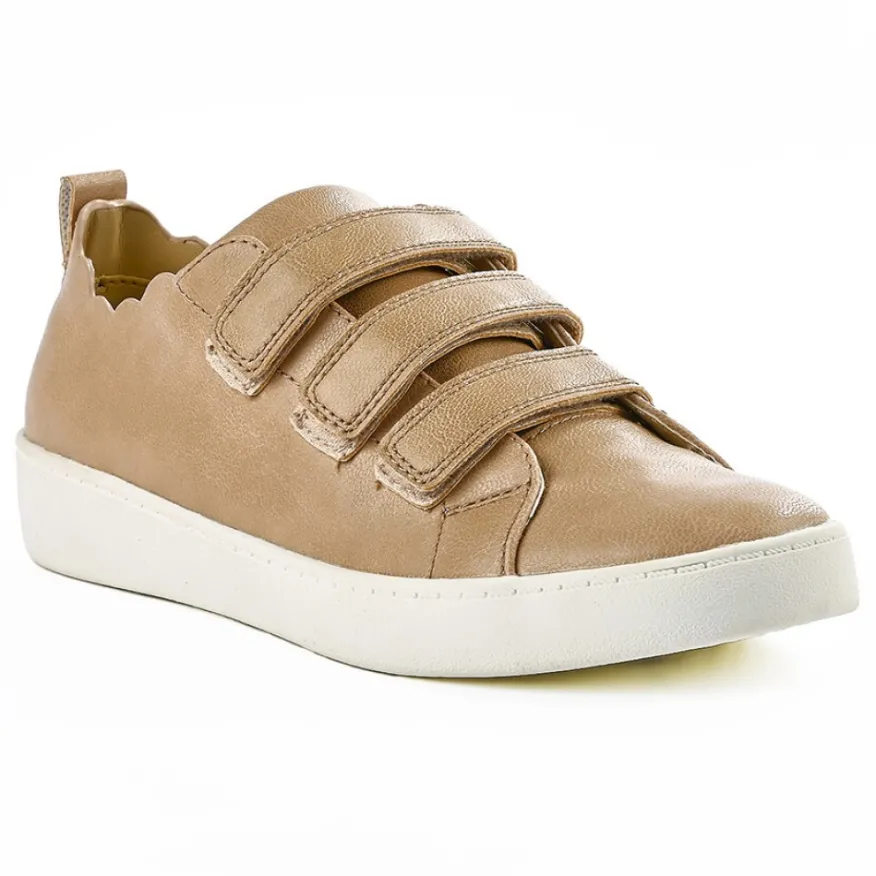STREET LIFE Baskets A Scratchs Femme Beige |Femme Baskets, Sneakers
