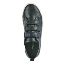 STREET LIFE Baskets A Scratchs Femme Noir |Femme Baskets, Sneakers