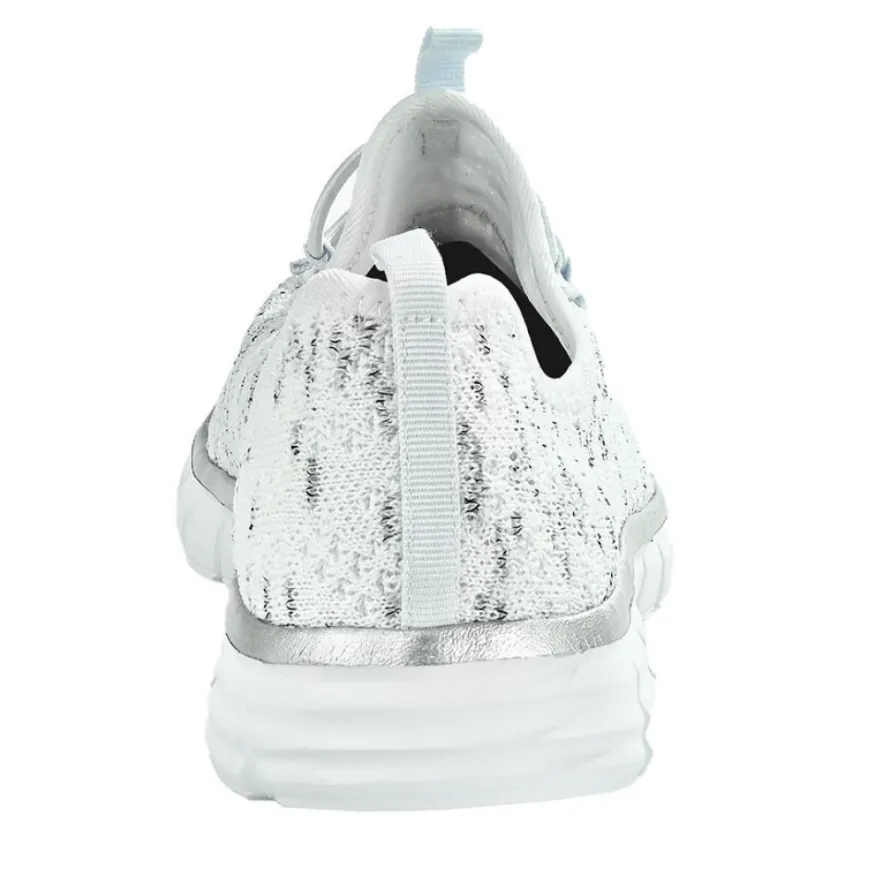 STREET LIFE Baskets Avec Lacets Elastiques Femme Blanc Chine |Femme Baskets, Sneakers