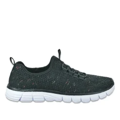 STREET LIFE Baskets Avec Lacets Elastiques Femme Noir |Femme Baskets, Sneakers