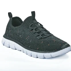 STREET LIFE Baskets Avec Lacets Elastiques Femme Noir |Femme Baskets, Sneakers