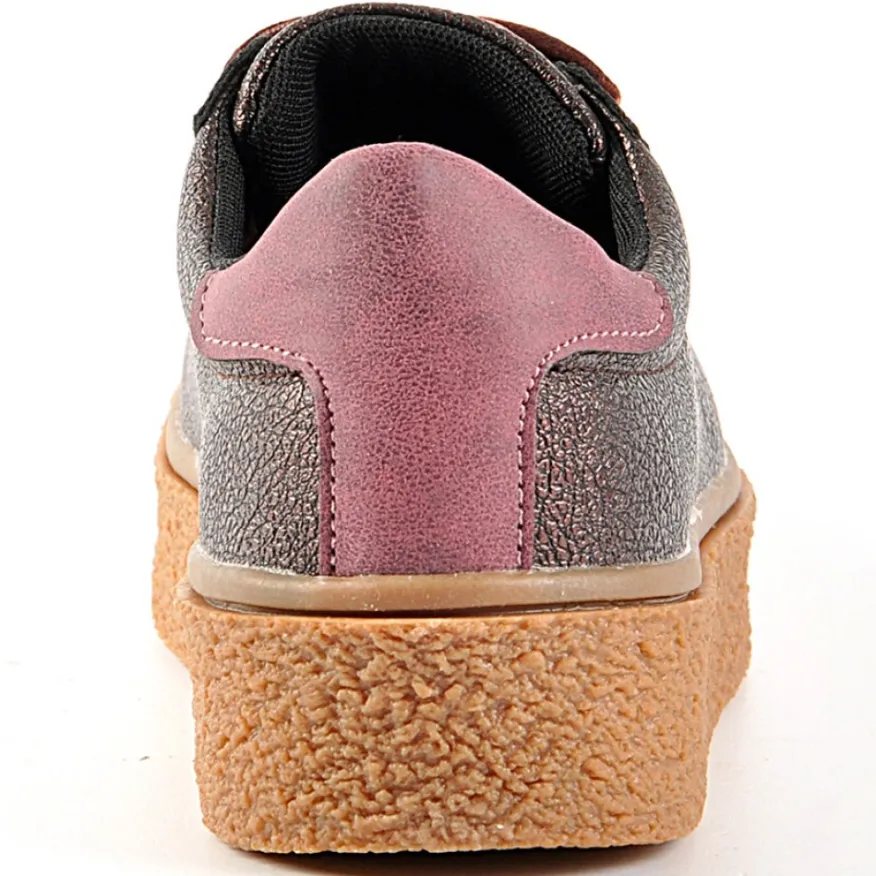 GIRL TIME Baskets Avec Lacets Ruban Violet|Femme Baskets, Sneakers