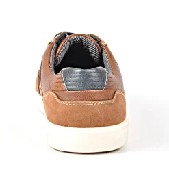 CARDIFF Baskets Avec Surpiqures Contrastantes Marron|Homme Baskets, Sneakers