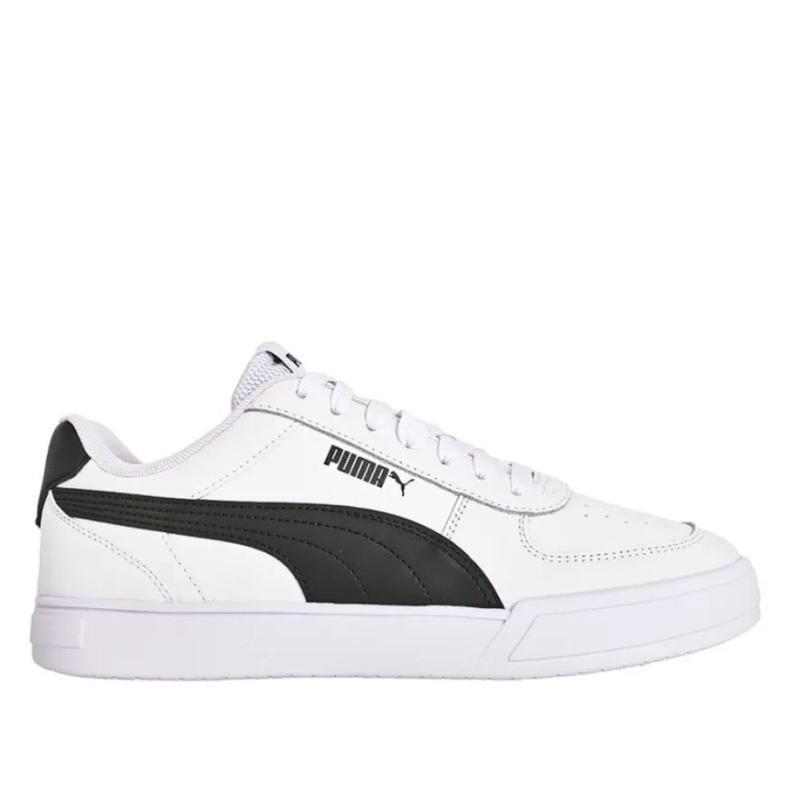 PUMA Baskets Basses Homme Blanc Caven|Homme Baskets, Sneakers