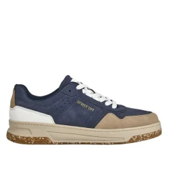 STREET LIFE Baskets Basses Homme Bleu Marine Semelle Recyclee |Homme Baskets, Sneakers
