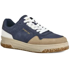 STREET LIFE Baskets Basses Homme Bleu Marine Semelle Recyclee |Homme Baskets, Sneakers