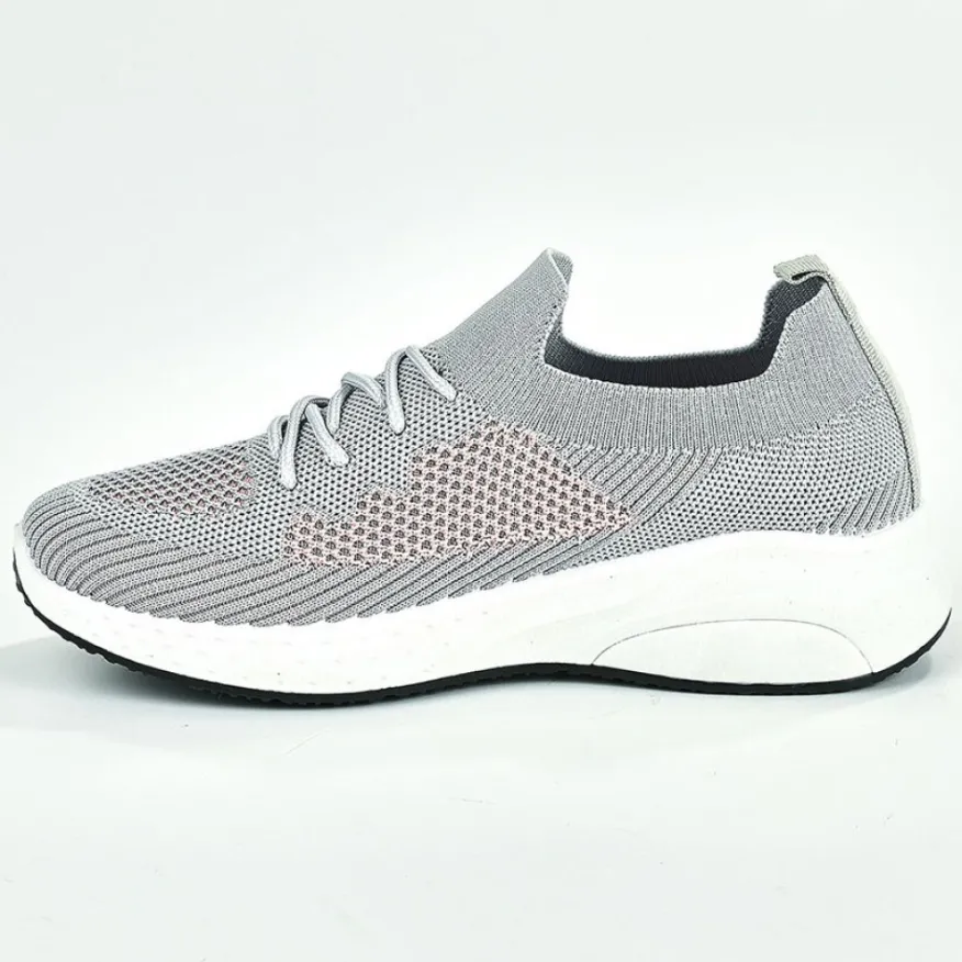 GAMSTAR Baskets Chaussettes Femme Gris |Femme Baskets, Sneakers