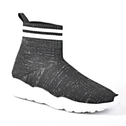 GIRL TIME Baskets Chaussettes Femme Noir Ultra Leger |Femme Baskets, Sneakers