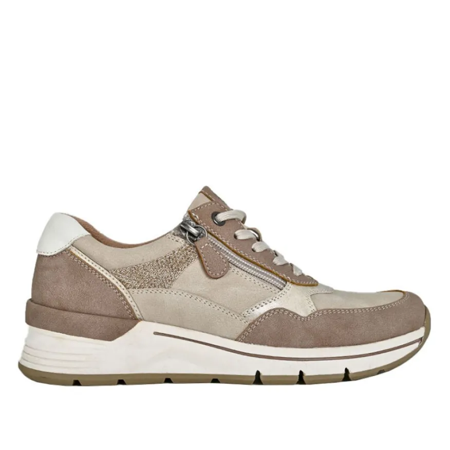 RELIFE Baskets Compensees Femme Beige |Femme Chaussures Confort