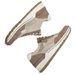 RELIFE Baskets Compensees Femme Beige |Femme Chaussures Confort