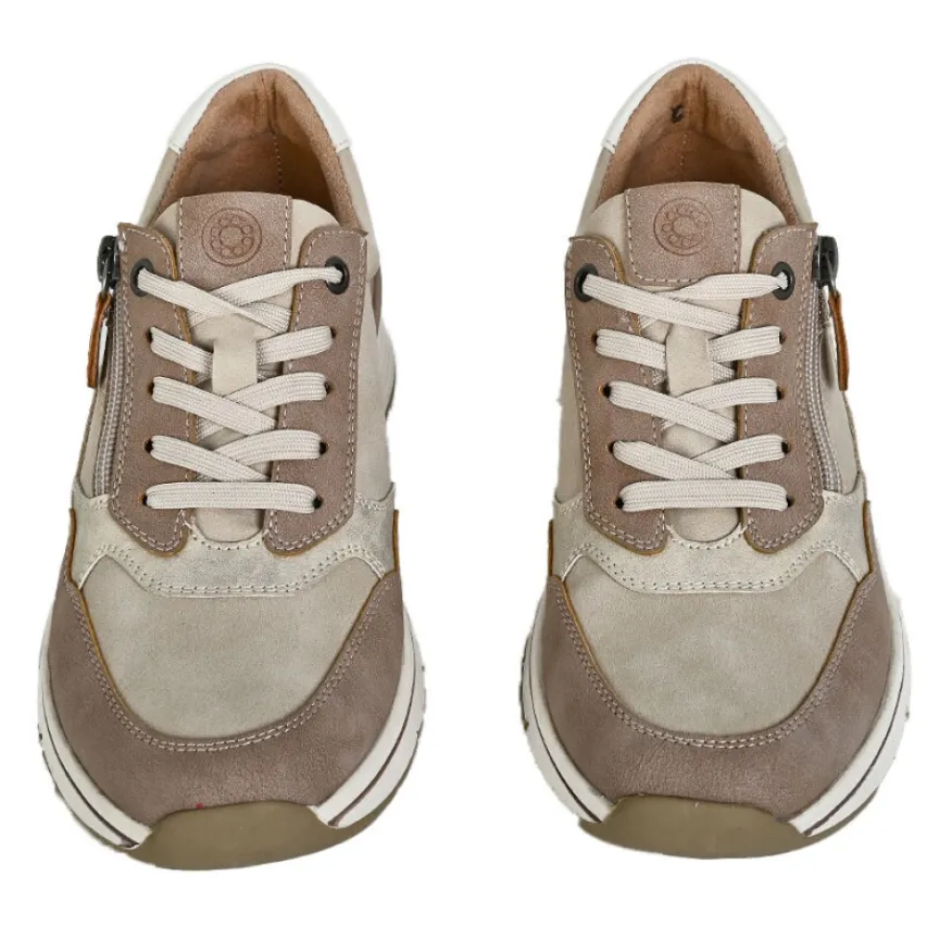 RELIFE Baskets Compensees Femme Beige |Femme Chaussures Confort