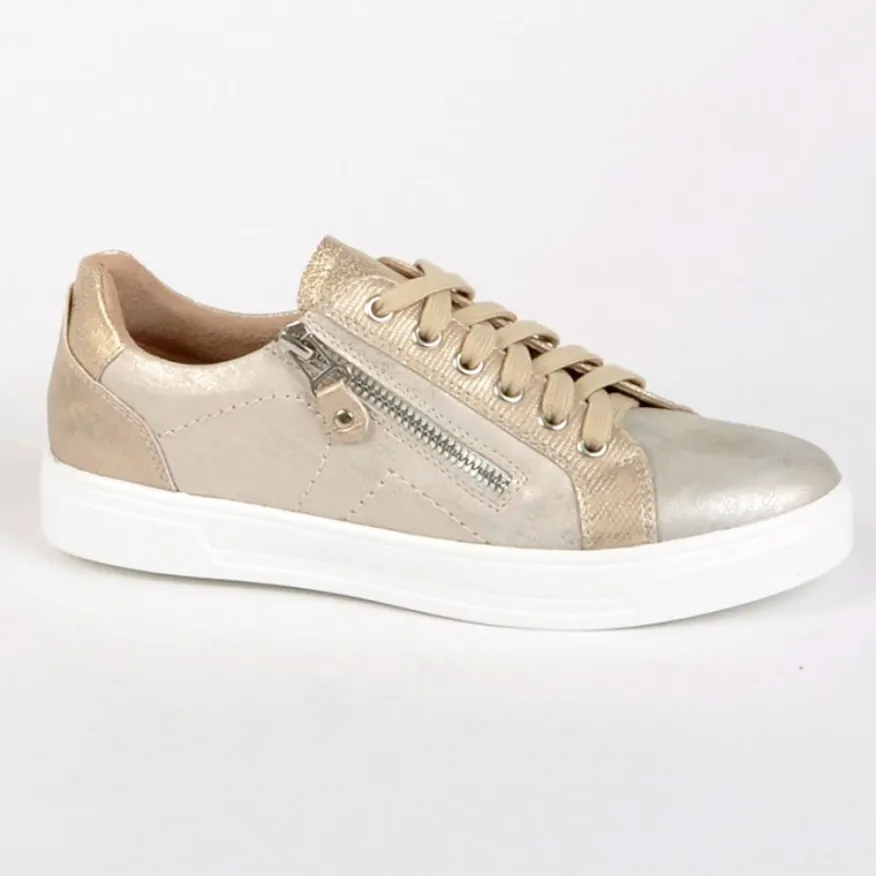 SCALINA Baskets Confort Femme Dore |Femme Chaussures Confort