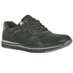 RELIFE Baskets Confort Femme Noir Avec Fermeture Eclair |Femme Chaussures Confort