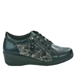LADY CONFORT Baskets Confort Femme Noir |Femme Chaussures Confort