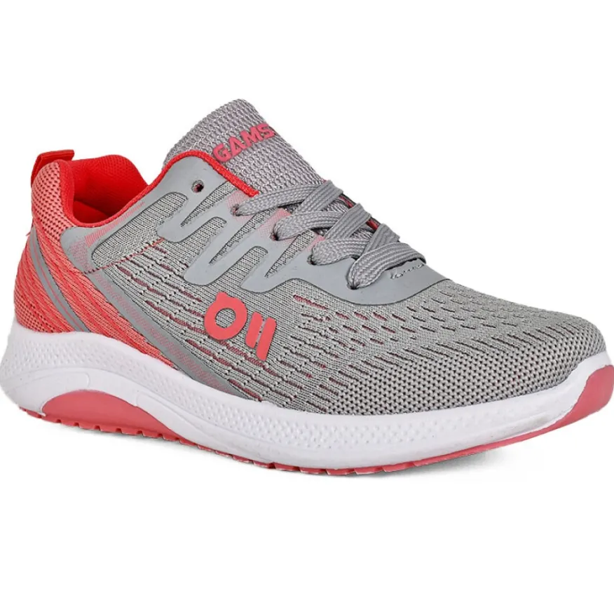 GAMSTAR Baskets De Sport Femme Gris Et Orange |Femme Baskets, Sneakers