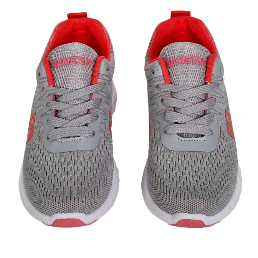 GAMSTAR Baskets De Sport Femme Gris Et Orange |Femme Baskets, Sneakers