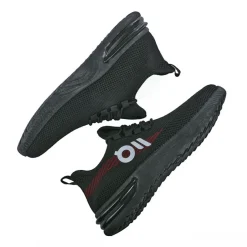 GAMSTAR Baskets De Sport Homme En Maille Noire |Homme Baskets, Sneakers