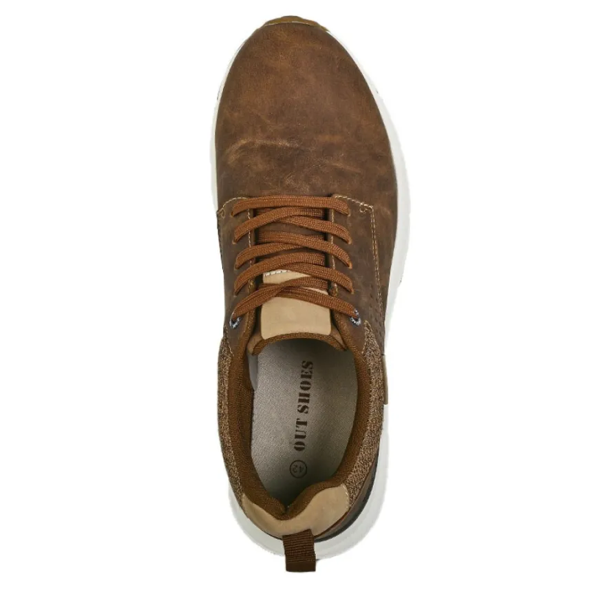 OUTSHOES Baskets De Ville Homme Marron |Homme Baskets, Sneakers