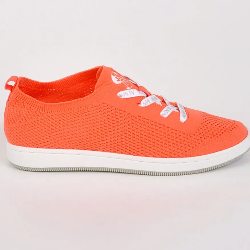 ALMA PLANETE Baskets Eco-Responsable Femme Orange Alma|Femme Baskets, Sneakers