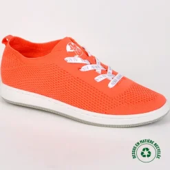 ALMA PLANETE Baskets Eco-Responsable Femme Orange Alma|Femme Baskets, Sneakers