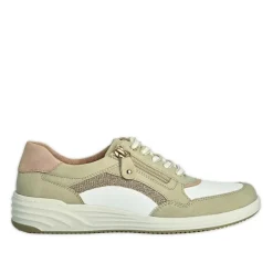 RELIFE Baskets Femme Beige Avec Fermeture Eclair |Femme Chaussures Confort