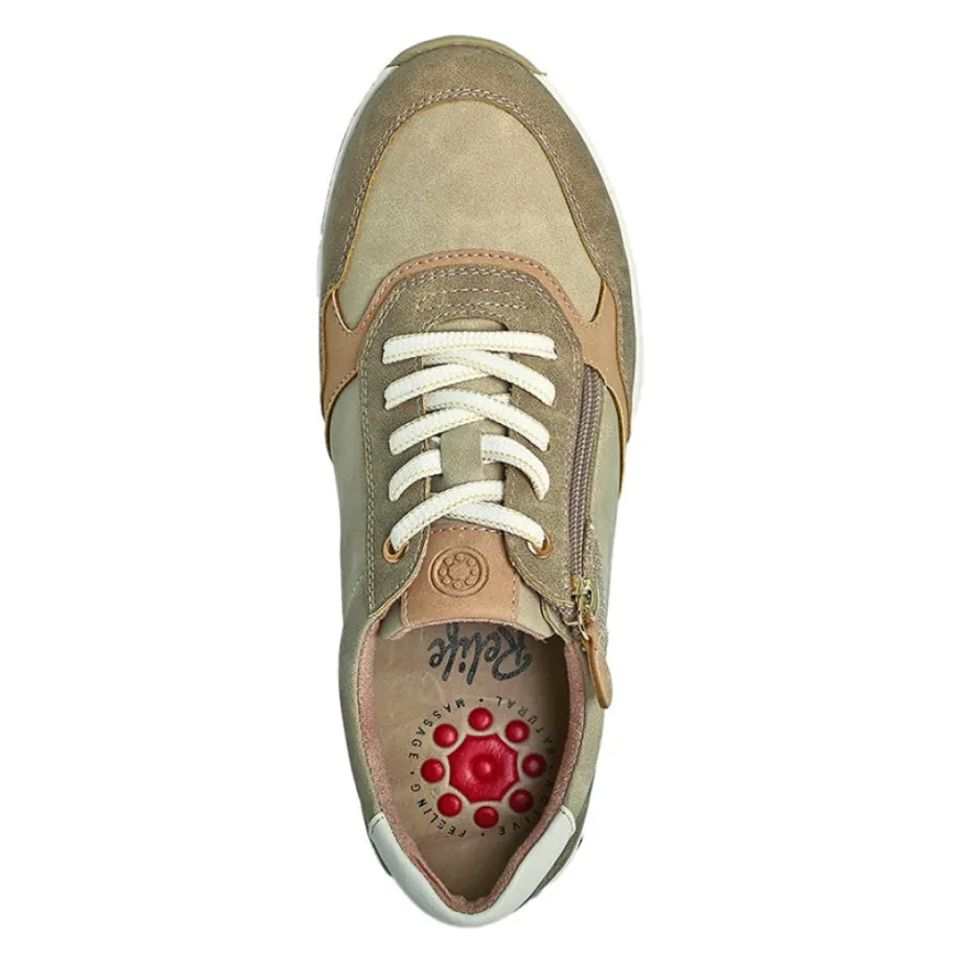 RELIFE Baskets Femme Beige |Femme Chaussures Confort