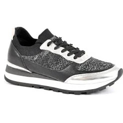 STREET LIFE Baskets Femme Bi-Matieres Noir|Femme Baskets, Sneakers