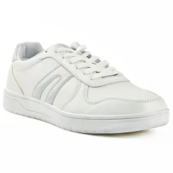 STREET LIFE Baskets Femme Blanc Et Argent |Femme Baskets, Sneakers