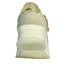 SCALINA Baskets Femme Blanc Et Beige |Femme Chaussures Confort