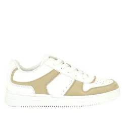 STREET LIFE Baskets Femme Blanc Et Beige |Femme Baskets, Sneakers