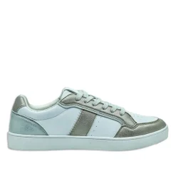 STREET LIFE Baskets Femme Blanc Et Dore |Femme Baskets, Sneakers
