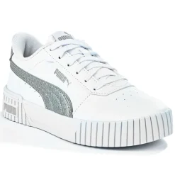 PUMA Baskets Femme Blanc Carina 2.0 Shine|Femme Baskets, Sneakers